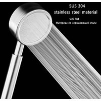 Bathroom Brushed Handheld Shower Head 304 Stainless Steel Pressurized Rain Shower Head Spa Water Saving Shower Head with Filter