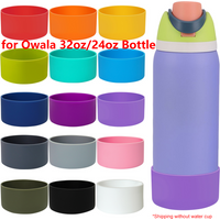 Soft Silicone Boot for Owala 32oz/24oz Flask Water Bottle Anti-Slip Protective Sleeve Bottom Protector Protective Bottom Base