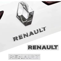 1PC Renault Car Tail Letter Logo Sticker Decoration Accessories For Renault Clio Sandero Captur Megane R5 4 E-tech Scenic QM6