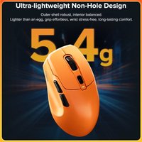 KYSONA Uranus Pro Tri-mode Gaming Mouse 8KHz 26000DPI PAW3395 Ultaimate Optical Sensor Web Driver Ergonomic for Game/Office