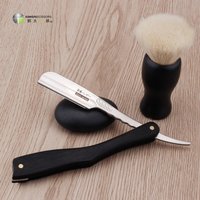 Barbershop Profi Barber Razor Natürliche Ebenholz Griff Feder Rasierer Salon Folding Bart Und Haar Remover Rasieren Messer