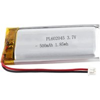 2/5/10/20 Pcs 3.7V 500mAh 602045 Lithium Polymer Ion Battery 2.0mm JST Connector