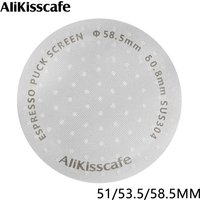 Alikisscafe Espresso Puck Screen 51mm 53.5mm 58.5mm Filter Holder 0.8mm For Portafilter Coffee Maker Accessories Barista Tools