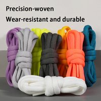 1Pair/3Pair New Semicircular Shoelace 0.9cm Half-Round Shoelaces High-Quality Laces for Sneakers and Basketball Shoes