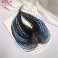 LM Natural Human Hair Bangs for Women Hair Fringe Clips in Extensions Korean Side Bangs False Bangs