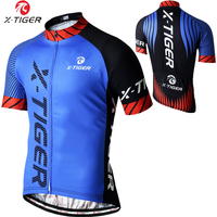 X-TIGER Cycling Jersey Men Mountain Bike Clothing Quick-Dry Racing MTB Bicycle Clothes SPF 40+ Breathale Cycling Clothing Wear