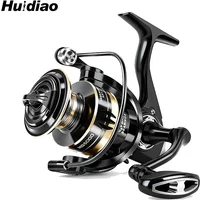Huidiao Lightweight Spinning Reel 2000-7000 Series 5.2:1 Gear Ratio Lure Fishing Reel Metal Deep Spool for Long Distance Casting