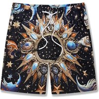 Landscape Patterns Men's Swim Trunks 3D Printed Retro Loose Short Pants Casual Harajuku Sports Quick Dry Hawaii Beach Shorts