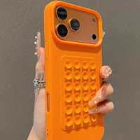 Luxury 3D Suction Cup Stand Litchi Pattern Phone Case For iPhone 17 16 15 14 13 12 11 Pro Max X XS XR 16E Air Shockproof Cover