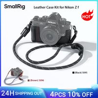 SmallRig Z f Ledertasche-Set für Nikon Z f mit Schultergurt, integriertem Vordergriff und Daumenauflage Schwarz/Braun 5095/5096
