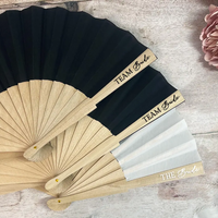 Bachelorette Party Hand Fans Bride To Be and Team Bride Accessories Summer Wedding Supplies Gift Bridal Shower Favor Photo Props