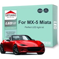 8Pcs Canbus LED Interior Light Bulb Kit For Mazda MX-5 MX5 Miata 2016 2017 2018 2019 2020 2021 2022 2023 2024 Cars Accessories