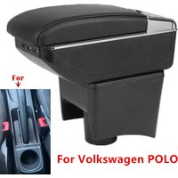 For Volkswagen POLO Armrest box For VW POLO Mk5 6R Vento Car Armrest box 2010-2018 Interior Storage Box Retrofit Car Accessories