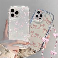 Korea Cute Star Bow Y2K Chain Case For Samsung Galaxy S25 FE S26 S24 S23 Plus Ultra A16 A17 A55 A56 5G A15 A36 A54 A26 A07 A06