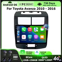 Android 16 Auto Carplay pour Toyota Avanza 2010 - 2016 autoradio lecteur vidéo multimédia GPS outils de Navigation unité principale 4G WIFI
