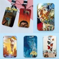 Salvador Dali Lanyard Style Holder Access Card Sleeve Keychain Work Badge Clip Neck Lanyard For Office And Campus Use Name Tag