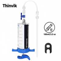 AliExpress NONE Thinvik 100ML Bike Tubeless Tire Sealant Injector for MTB Road Large Capacity Fluid Injection Tool with Presta Valves