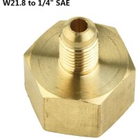 1 Pc Car Air Conditioner Adapter Refrigerantion Bottle Vacuum Pump Adapter Fit For R134A W21.8 To W21 To 1/4'' SAE 32mm