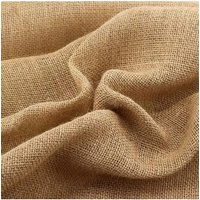 Natural Burlap Jute Sack Linen Cloth Fabric For DIY Hand Work Storage Bags Christmas Home Decoration