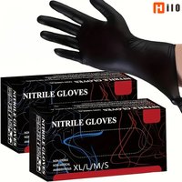 50/100PCS Disposable Black Nitrile Gloves for Household Use Free Powder Latex Free Cleaning Gloves Tattoo Hairdressing Tools