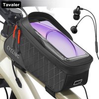 New Bicycle Saddle bag Phone Touch Screen Bag Triple Stable Touchscreen Cycling Phone Holder With Cable Port Dual Zipper Cyclin