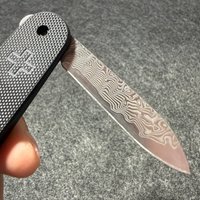 1 Pcs Handmade VG10 Core Damascus Steel Replacement Blade for 84mm Victorinox Swiss Army Knife SAK DIY Accessories