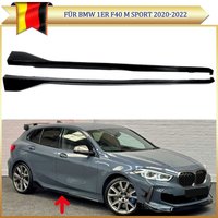 Glänzend schwarze Seitenschweller für BMW 1er F40 Fließheck 2020 2021 2022 Stoßstangenverlängerung Splitter Lip Winglet Karosserie-Kit