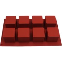 8 Hole Cube Silicone Handmade Soap Mold DIY Mousse Dessert Lava Chocolate Mold Candy Ice cream Truffle Mousse Cake Baking Tools