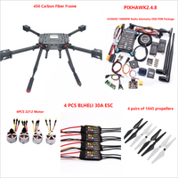 RC PIXHAWK2.4.8 Flight Control Carbon Fiber 450 Frame Kit Ardupilot 100MW Radio Telemetry Quadcopter BLHELI 30A 2212 Motor ESC