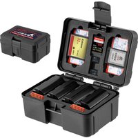 FOMITO Portable Camera Battery Case Memory Card Organizer Holder Waterproof Storage box for Canon Nikon Sony NP-FZ100 Battery