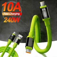 Upgrade Thick Core 240W PD 3.0 Type-C Fast Charging Cord USB-C Charger Data Wire for iPhone 16 15 Xiaomi POCO VIVO Mobile Device