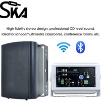 WiFi Wall Mount Speaker Box HiFi Subwoofer Stereo 3D Sound PA System Built In D Class Amplifier Support RJ45 for Schools cinemas