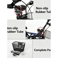 AliExpress NONE Black/Pink 12/14/16/18/20 inches Hanging Basket Easy To Install Waterproof Bike Rear Mesh Basket Large Cart Fixed Durable