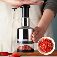 Pressed Garlic Chopper Handheld Slap Press Chopper Mincer for Nuts Efficient Onion Garlic Fruit Vegetable Tools Kitchen Gadgets