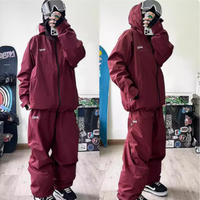 Zestaw narciarski John Snow 2025 dla par, męskie i damskie, na snowboard i narty, luźny krój, wodoodporny, ciepły, spodnie narciarskie, kurtki narciarskie.