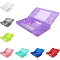 eXtremeRate Ersatz-Vollgehäuseschale für Nintendo DS Lite, individuelle Gehäuseabdeckung, Knopf-Bildschirmlinse für NDSL – Clear Series
