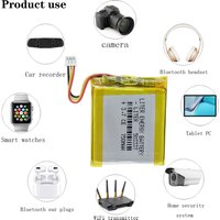 Baby Monitor 3.7V 750mAh 503337 Polymer Lithium Battery For Mp3 Mp4 Smart Watch Speaker Angeleye Ae210 Video EU053337P