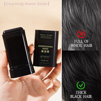 【M】Hair Color Stick For Men & Women Quickly Covers Gray White Hair Concealer Hairline Instant Covering Hair Dye Stick Applicator