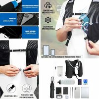 Waterproof Reflective Running Vest Pack Breathable Multifunctional Running Hydration Vest Bag Adjustable Convenient