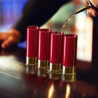 Shot Glass 12 Gauge Bullet Glass, Liquor Glass, Tongue Wine Glass Cup set of 4pcs
