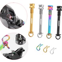 2PCS Road MTB Disc Brake Pad Bolts with Fixing Clip Titanium Bolts Bicycle Disc Brakes Caliper Lightweight Mounting Screw