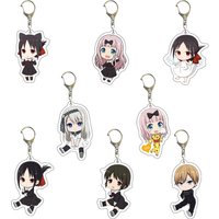 Kaguya Sama: Love Is War Kaguya Shinomiya Chika Fujiwara Miyuki Shirogane Hayasaka Ai Acrylic Figure Display Keychain Pendant