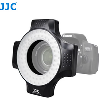 JJC Macro LED Ring Flash Set Variable 60 LEDs with 6 Adapter Ring Light for Canon Nikon Sony Olympus Pentax DSLR Camera Flash
