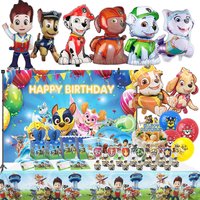 PAW Patrol Birthday Party Decoration Chase Skye Latex Balloon Kids Event Supplies Aluminum Foil Balloons Disposable Tableware