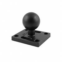 1 Inch RAM Ball Mount Support Holder for Lowrance Monitor Amps Gps 25mm Ballmount with Square Plate Mount Bracket Accessories