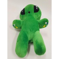 Trendy 18/34CM Alien Plush Toy Soft Big Eyes Stuffed Animal Dolls Full Green Comfort Doll Childrens Birthday Gifts