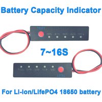 7S 8S 10S 13S LifePO4/Li-ion Battery Packs Battery Capacity Indicator Meter Power Level Tester Module Display Board Panel
