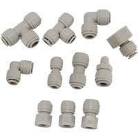 Homebrew Draft Beer Push In Fittings 1/4" 5/16" 3/8" Food Grade with EPDM O-ring Leaking Free