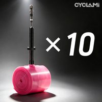 10 Pcs CYCLAMI Stainless Steel Valve French Presta TPU 4.0 Bicycle Inner Tube For Road Bike Tire 700C 700 x 18 23 25 28 30 32 C