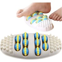 1-Pack Hypoallergenic Foot Massage Mat with Acupressure Kneading Design, Non-Powered Plastic Reflexology Tool for Stress Re